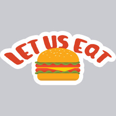 food stickers vectors