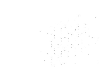 Light Black vector backdrop with lines, rectangles.