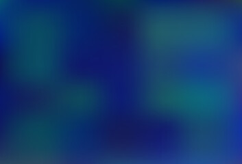 Dark BLUE vector bokeh and colorful pattern.