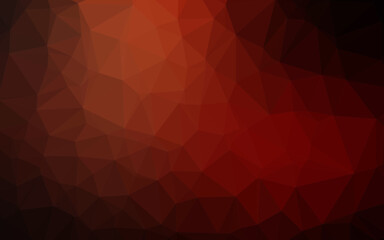 Dark Red vector abstract mosaic backdrop.