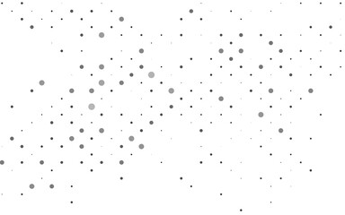 Light Silver, Gray vector cover with spots.