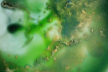 Beautiful abstract ink painting as background, top view