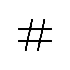 Hashtag icon vector for web and mobile app. hashtag sign and symbol