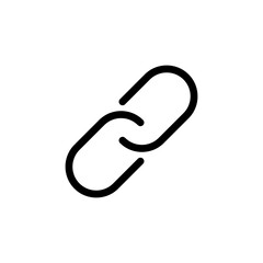 Link icon vector for web and mobile app. Hyperlink chain sign and symbol
