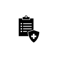 Medical insurance icon vector for web and mobile app. health insurance sign and symbol