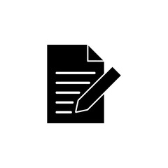 Note icon vector for web and mobile app. notepad sign and symbol