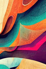 Design elements such as cheerful warm colors, dancing, passionate and dynamic beautiful lines, abstract modern and elegant wavy lines leaning together. Background design.