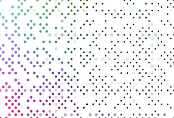 Light Multicolor, Rainbow vector texture with disks.