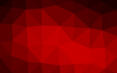Light Red vector polygon abstract background.