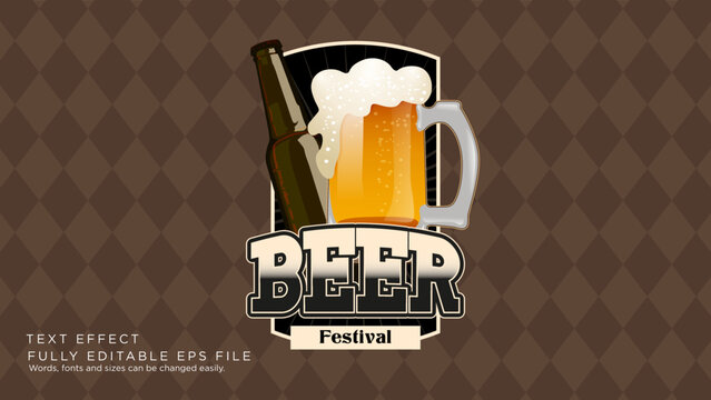 Oktoberfest Beer Festival Text Effect Font Type