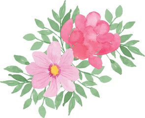 Pastel Flower Watercolor