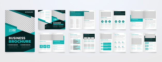 Fototapeta na wymiar business brochure template with abstract style use for corporate presentation