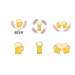 Beer craft logo vector