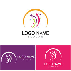 Star icon Template vector illustration design