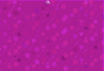 Fototapeta na wymiar Light Purple vector sketch template.