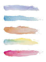 Obraz premium Abstract watercolor painting texture brush for template banner background.