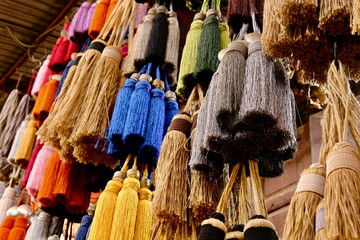 Tassels on the market of Marrakech 