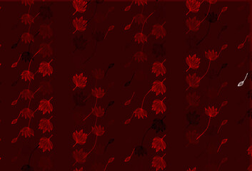 Light Red vector hand painted template.