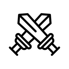 pvp game line icon illustration vector graphic