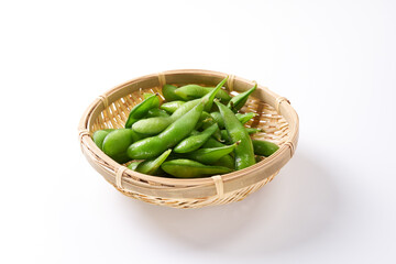 枝豆　白背景イメージ