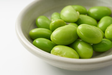 枝豆　白背景イメージ