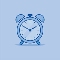 Flat Alarm Clock Illustration Design