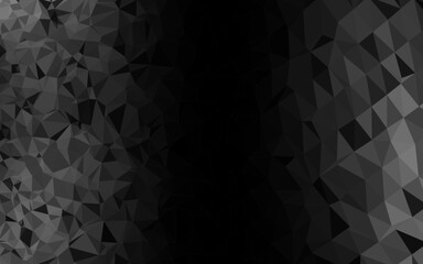 Dark Silver, Gray vector abstract mosaic pattern.