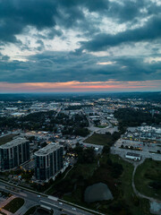 Sunset Downtown Barrie Centennial Park  Sunset end of summer 