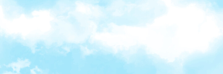 blue sky with white, soft clouds