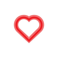 heart icon illustration, red, broken heart, affection.