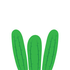 Cactus icon logo template vector