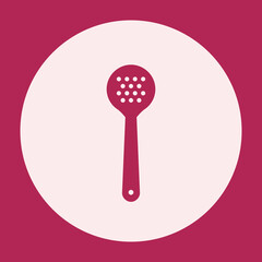 mesh skimmer icon bold glyph with round background for social media highlight