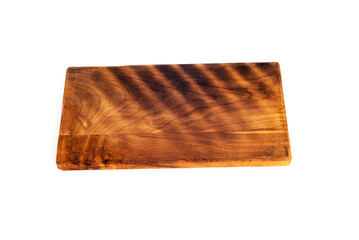 Wooden board isolated on white background.
