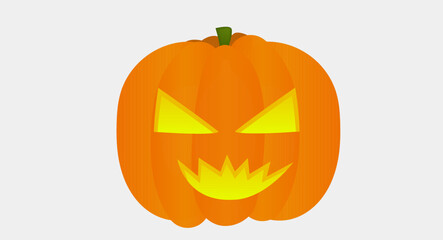 Halloween Pumpkin - Orange illustrator Art