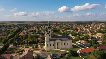 Fototapeta na wymiar view from the top of a church