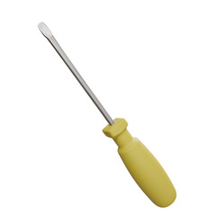 3D Screwdriver Icon
