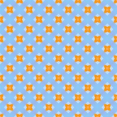 seamless background with orange flowers. can be use for fabric, cloth, package, wall, decoration, furniture, printing media, cover design.