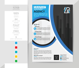 A4 Flyer template for you. This modern creative elegant corporate Brochure is a must for your personal and office. 2 theme colorwork, black, and others.