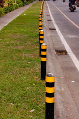 curb road divider for vehicles
