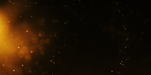 Soft gold luxury bokeh light effect background