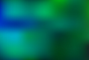 Light Blue, Green vector blurred shine abstract template.