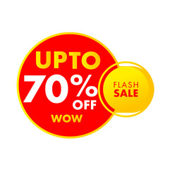 Up to 70% Sale Poster design 