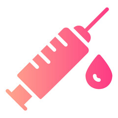 Obraz na płótnie Canvas syringe gradient icon