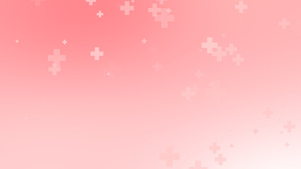 Medical health red cross pattern background. Abstract healthcare for World Blood Donor Day.