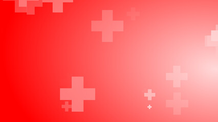 Medical health red cross pattern healthcare background.