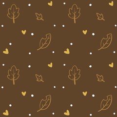 Cute Autumn seamless pattern for nursery, kids product, fabric