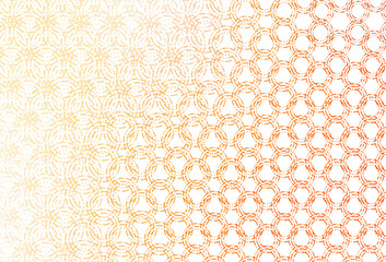 Light yellow, orange vector pattern with spheres.