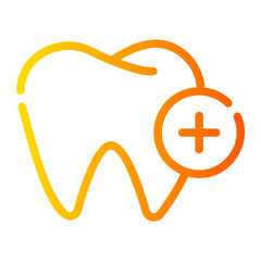 tooth gradient icon