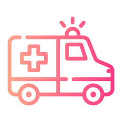 ambulance gradient icon