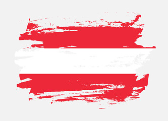 Grunge style textured flag of Austria country